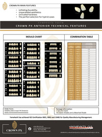 Load image into Gallery viewer, CROWN PX ANTERIOR TEETH SHADE A4 - Yamahachi Dental Products USA
