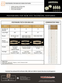 Load image into Gallery viewer, NAPERCE ACRYLIC POSTERIOR TEETH SHADE A4 - Yamahachi Dental Products USA
