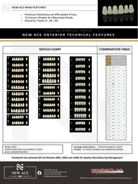 Load image into Gallery viewer, NEW ACE ACRYLIC TEETH SHADE A4 - Yamahachi Dental Products USA
