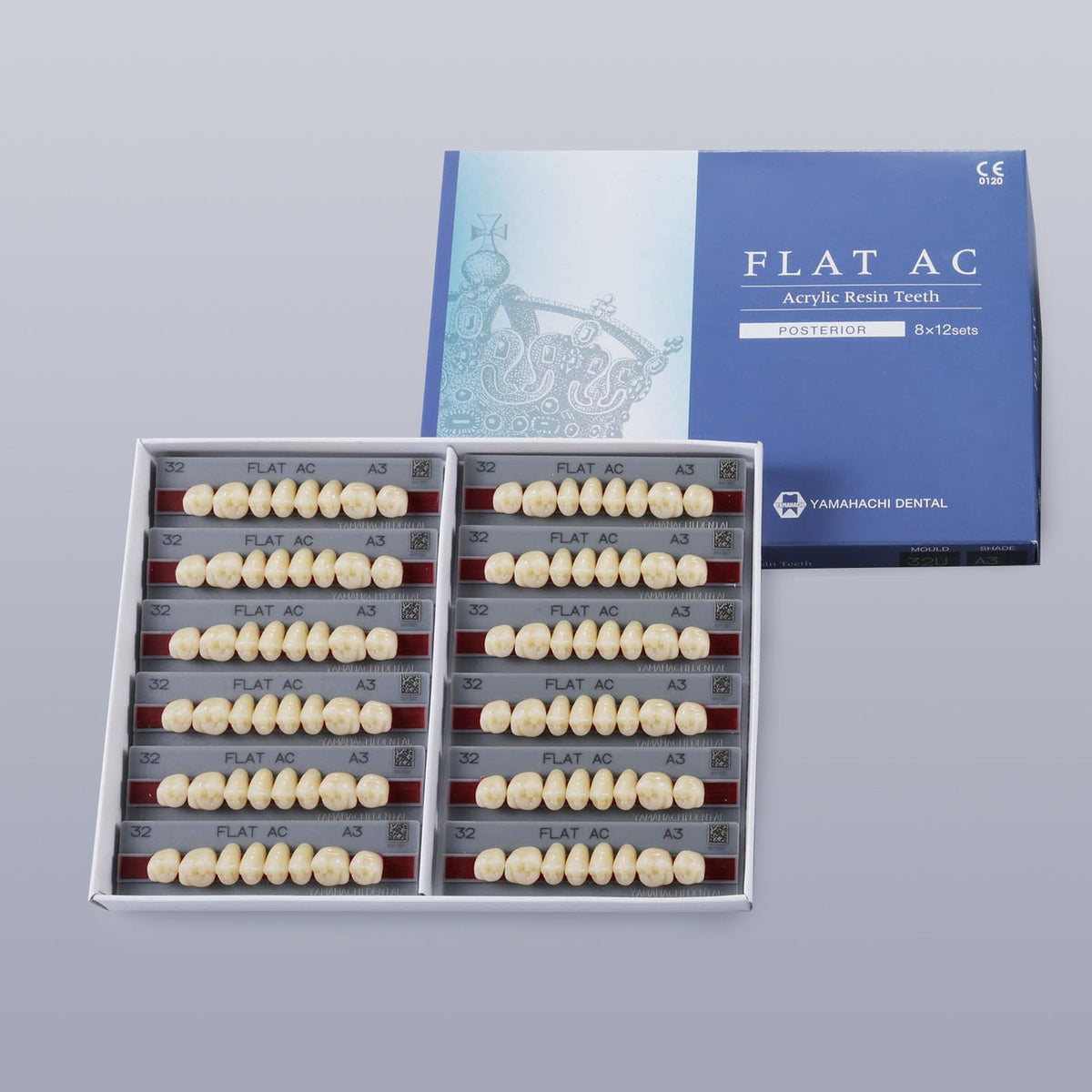 FLAT ACRYLIC POSTERIOR TEETH A1 - Yamahachi Dental Products USA